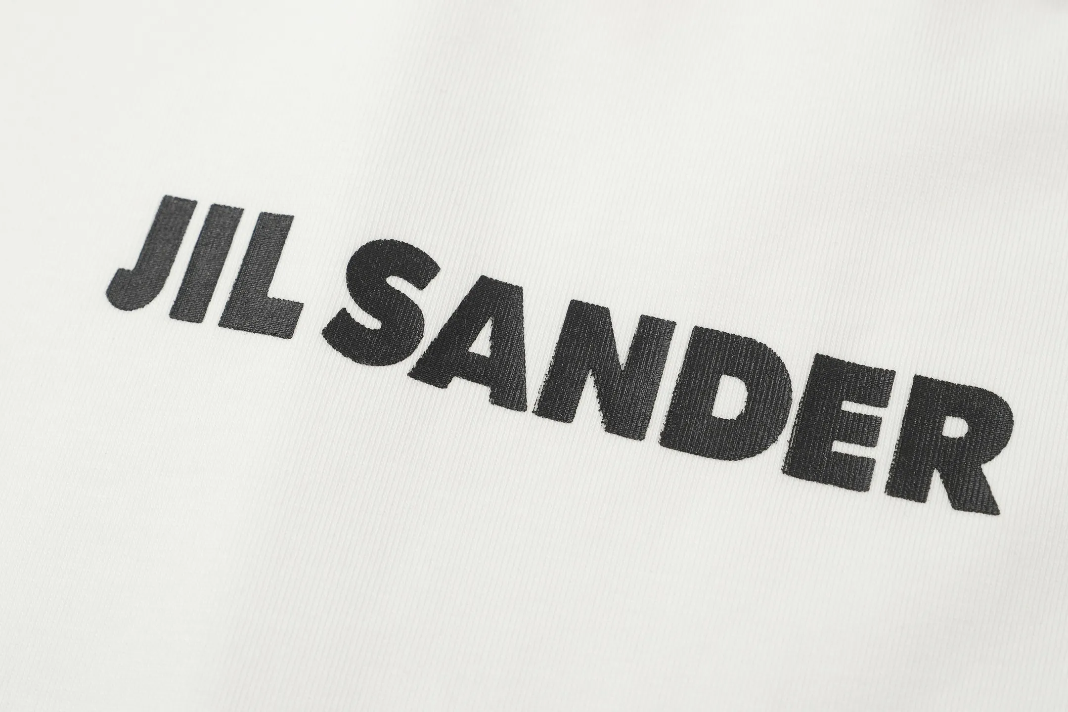 White In Stock Qi🚨 J 9889#JIL SANDER Minimalist style love slogan logo short-sleeved T-shirt Black White S-XL size 50 J 9889#11010006